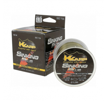 K-Karp Sinking Plus Serisi 600m 0.40mm Monofilament Misina