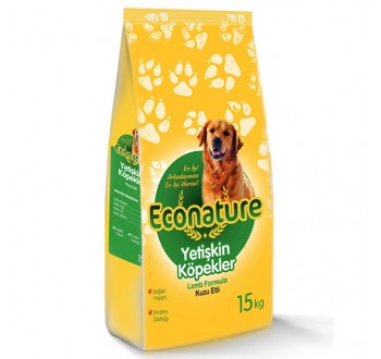 Econature Kuzu Etli Yetişkin Köpek Maması 15kg