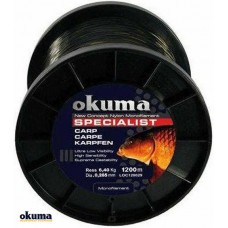 Okuma Carp 1200 mt 28,00 lb 12,73 kg 0,43 mm Camou Misina