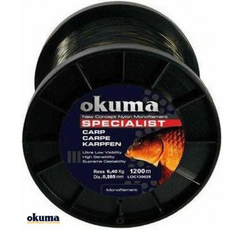 Okuma Carp 1200 mt 28,00 lb 12,73 kg 0,43 mm Camou Misina