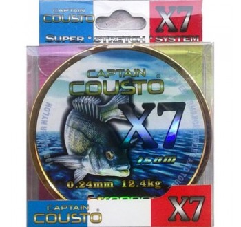 Captain Cousto X7 150mt 0.41mm Misina